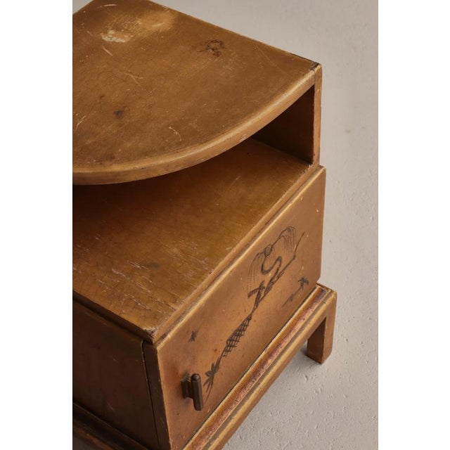 Danish Art Deco Hand-Decorated Side Table, 1930s For Sale - Image 13 of 18