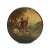 Brown French Papier Mache Snuff Box Painted 1800 For Sale - Image 8 of 11