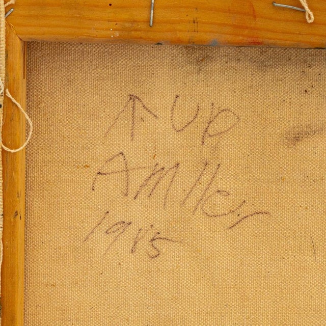 Andy Miller Abstract Composition Oil on Canvas, 1985 For Sale - Image 4 of 5