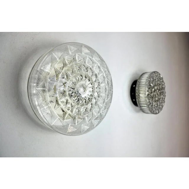 Spanish Sconces in Cut Glass from Peris Andreu, 1970, Set of 2 For Sale - Image 4 of 9