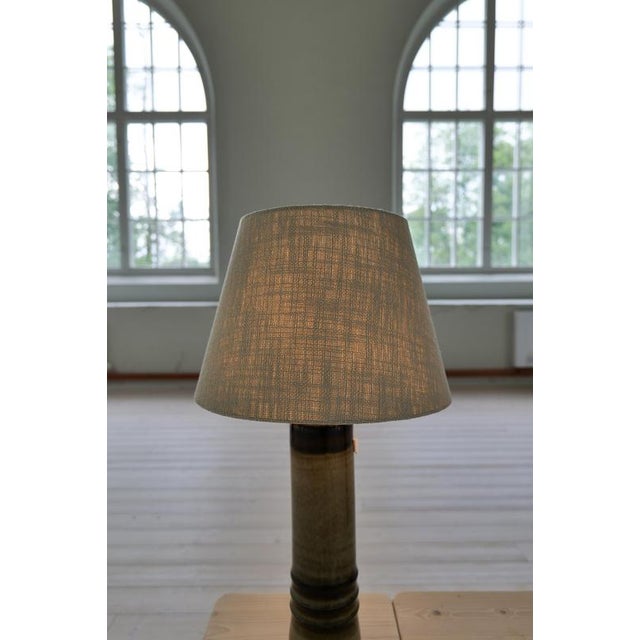 Mid-Century Modern Table Lamps in Stoneware by Olle Alberius for Rörstrand, 1970s, Set of 2 For Sale - Image 10 of 13