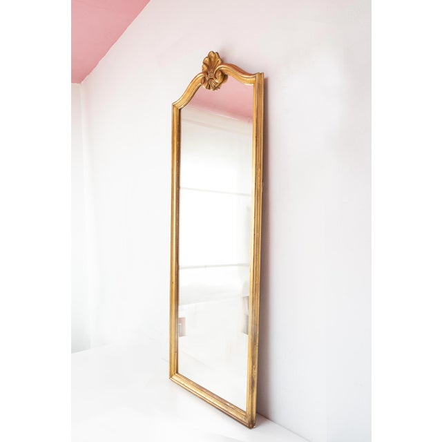 French Mirror in Gilded Wood, 1950s For Sale - Image 6 of 11