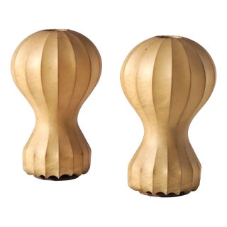 Small Gatto Cocoon Table Lamps by Achille and Pier Giacomo Castiglioni for Flos, 1960s, Set of 2 For Sale