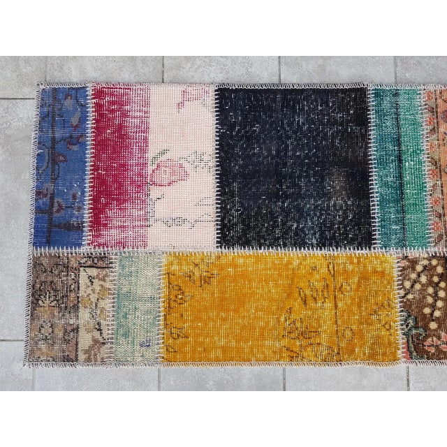 Mid 20th Century Small Oushak Decorative Wool Rug For Sale - Image 6 of 10