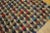 1930s Multicolor Hexagonal Geometric Antique American Hooked Rug 4'2'' X 5'4'' Handwoven Wool Carpet For Sale - Image 9 of 9