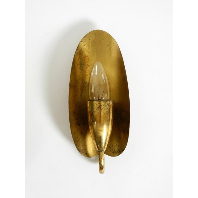 Mid-Century Modern Brass Wall Lamps, 1950s, Set of 2 For Sale - Image 10 of 18