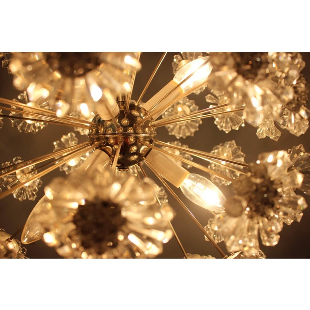 Dandelion Chandelier from Preciosa, 1970s For Sale - Image 9 of 13