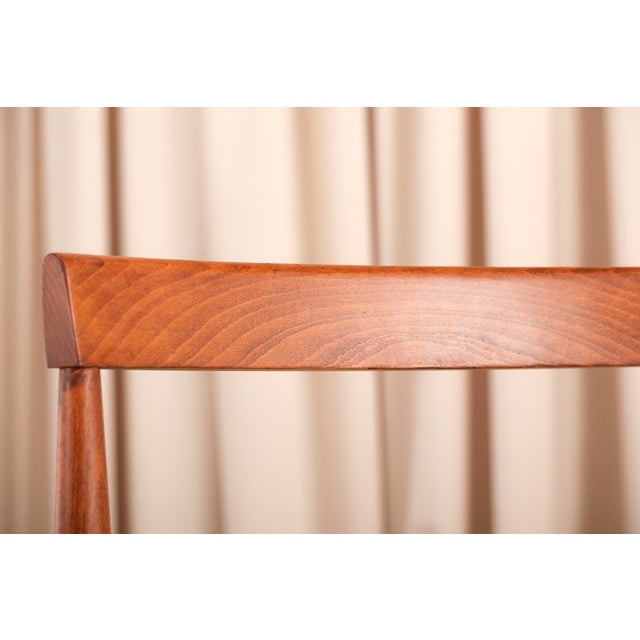 Brown Pair of Vintage Danish Roundette Style Dining Chairs in the Manner of Hans Olsen For Sale - Image 8 of 16