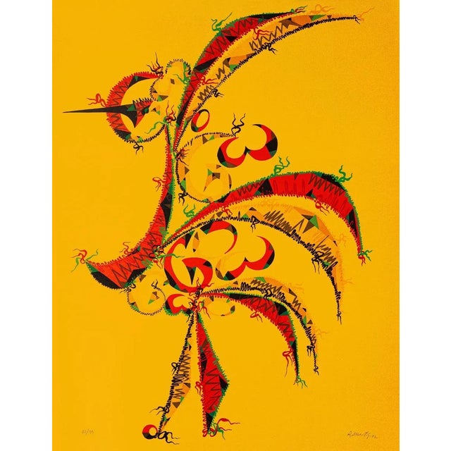 Composition - Original Lithograph by Raphael Alberti - 1972 1972 For Sale - Image 4 of 4