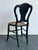 Black Vintage Paper Mache Inlay Chair For Sale - Image 8 of 12
