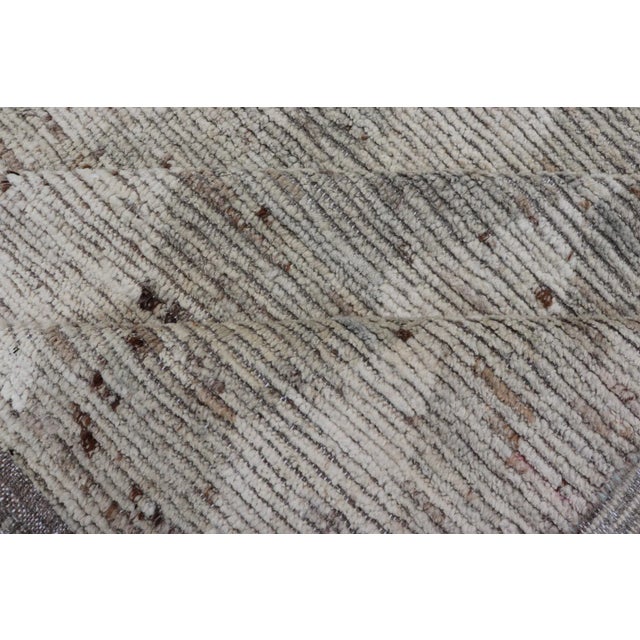 Modern Moroccan Rug by Keivan Woven Arts With All-Over Pattern 8'8 X 11'5 For Sale - Image 11 of 12
