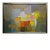 1950s Abstract Oil Painting on Linen by Piry Rame, Framed For Sale
