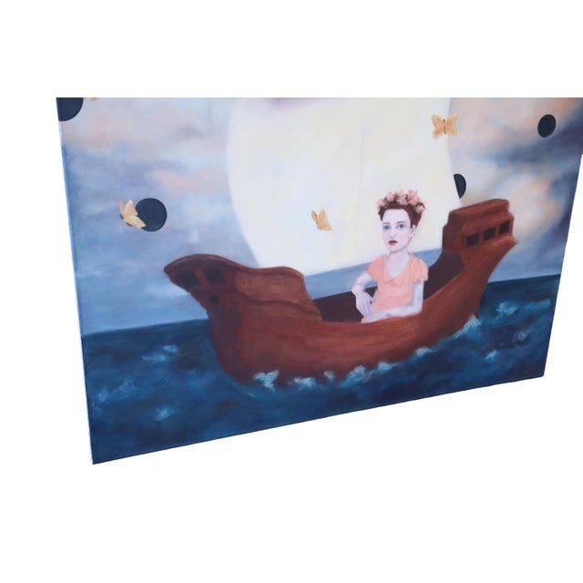 Surrealism Melora Kuhn Painting "Butterflies" on Canvas For Sale - Image 3 of 8