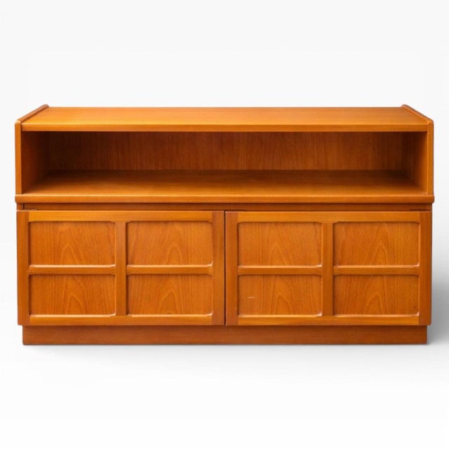 Modern Mid-Century Teak Sideboard with Open Shelf from Nathan, 1960s For Sale - Image 3 of 8