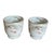 Vintage Floral Porcelain Cachepots With Gilded Rococo Handles For Sale In West Palm - Image 6 of 12