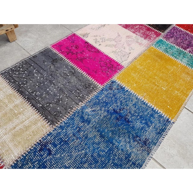 Pink Oushak Vintage Anatolian Runner For Sale - Image 8 of 10