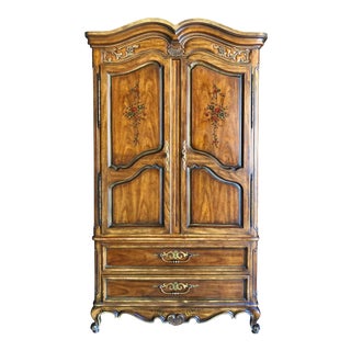 Vintage Drexel Brittany Country French Armoire For Sale