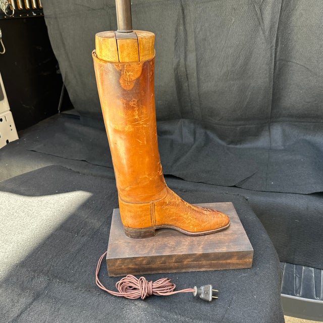 1970s Riding Boot Lamp For Sale In San Diego - Image 6 of 8