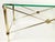 French Hollywood Regency Coffee Table in Brass-Plated Metal with Glass Top in the style of Maison Jansen, 1960s For Sale - Image 6 of 11