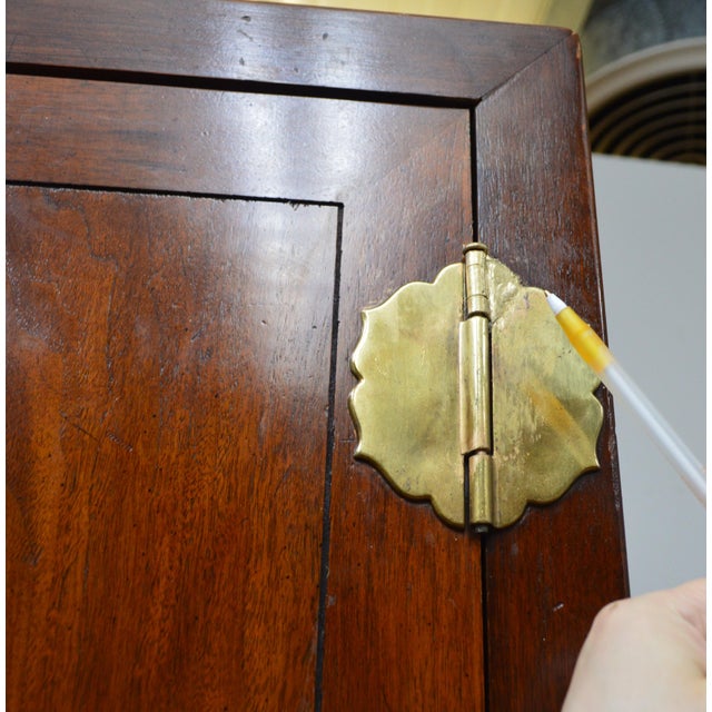 Brown Henredon Pan Asian Armoire Wardrobe Chest For Sale - Image 8 of 14