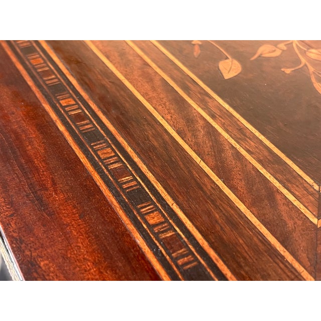 Late 19th Century Sewing Table in Wood Marquetry and Brass, France, 1890s For Sale - Image 6 of 16