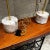 Modern New Limited-Edition Pair of Vintage Travertine Polished Table Lamps For Sale - Image 3 of 12
