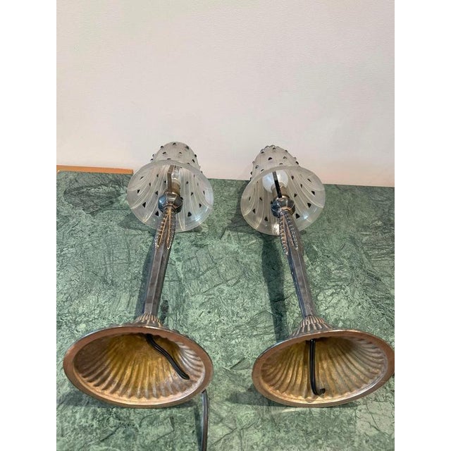 Table Lamps by René Lalique and the Wingen-Sur-Moder Glassworks, 1929, Set of 2 For Sale - Image 4 of 16