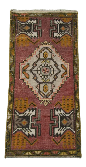 Vintage Mini Turkish Rug