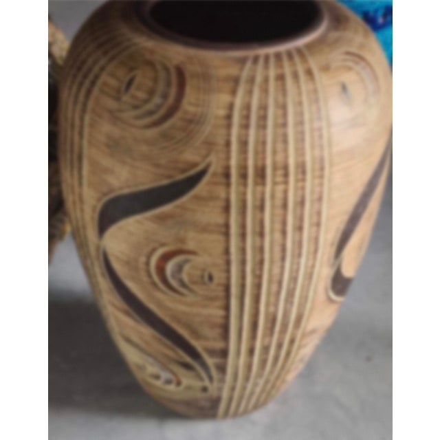Sgraffito Floor Vase by Franz Schwaderlapp for Sawa, Germany, 1960s For Sale - Image 3 of 4