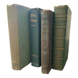 Vintage 1927-1931 Set of 4 Decorative Books