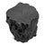 Contemporary Black Natural Form Stump Modern Rustic Stool / Side Table For Sale - Image 3 of 4