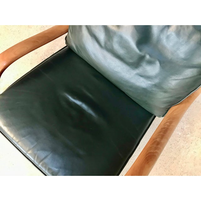 Bentwood & Leather Lounge Chair from Komfort For Sale - Image 11 of 18