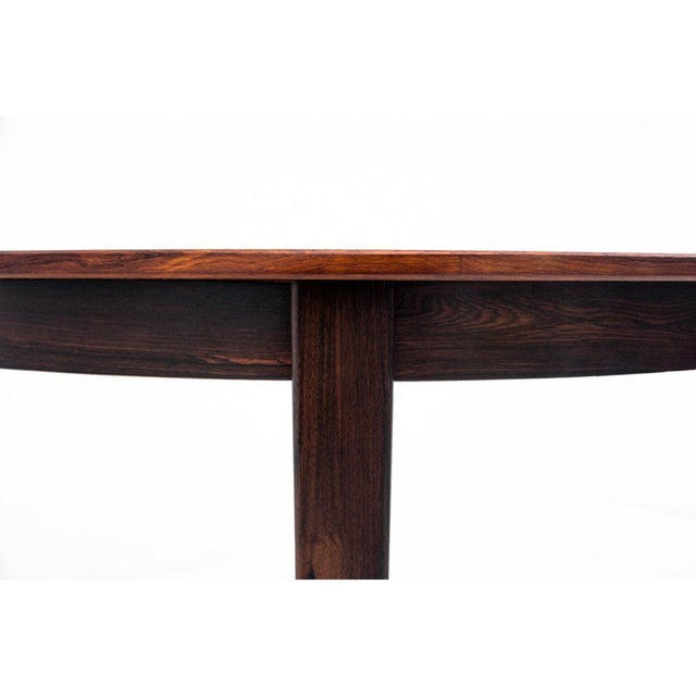 Wood Round Dining Table, Denmark, 1960s For Sale - Image 7 of 12