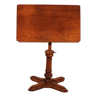 Antique Convertible Drawing Table in Walnut, 1800s For Sale