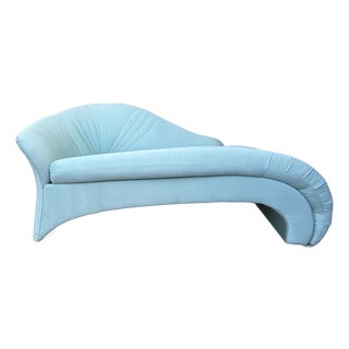 1990s Postmodern Art Deco Revival Chaise Lounge by Carson's Furniture. For Sale