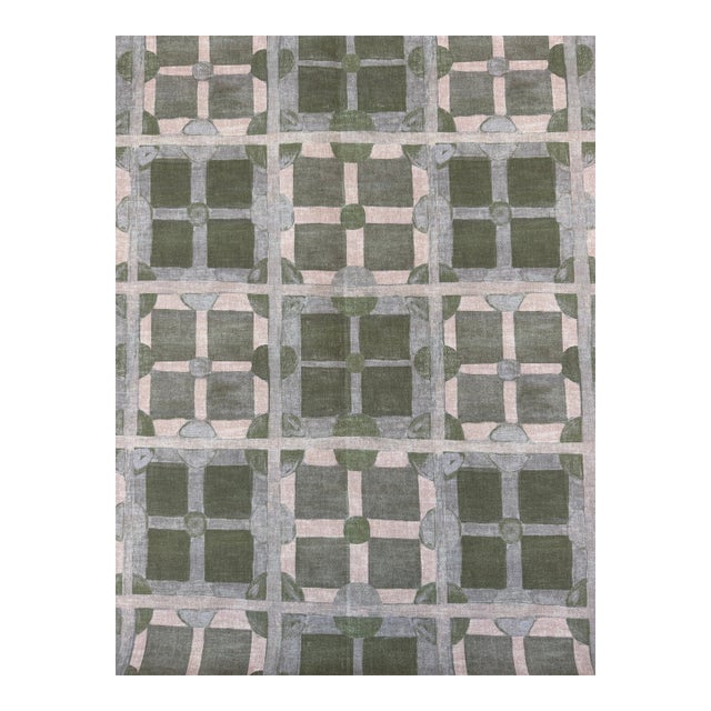 Molly Cotton Fabric in Moss by Lulie Wallace 8 Yards For Sale