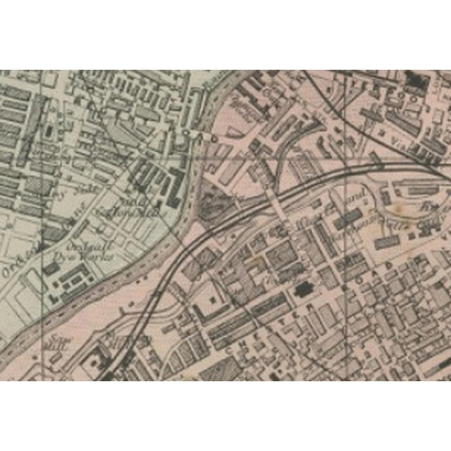 Large Victorian Map of Manchester by George W. Bacon, 1885 For Sale - Image 11 of 12