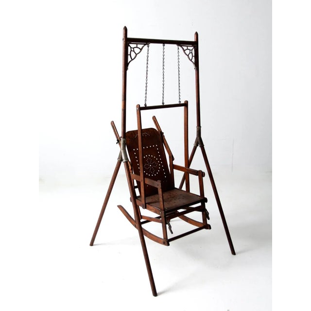 Victorian Decorative Swing Chair For Sale - Image 11 of 13