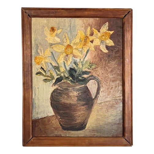 Betty Blandino, Still Life, Oil on Board, Framed For Sale