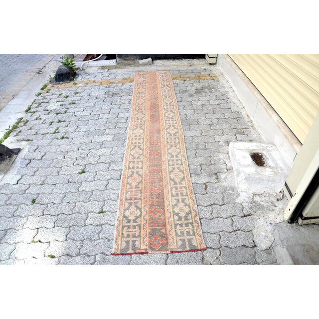 Vintage Hand Knotted Floral Oushak Rug For Sale - Image 11 of 11