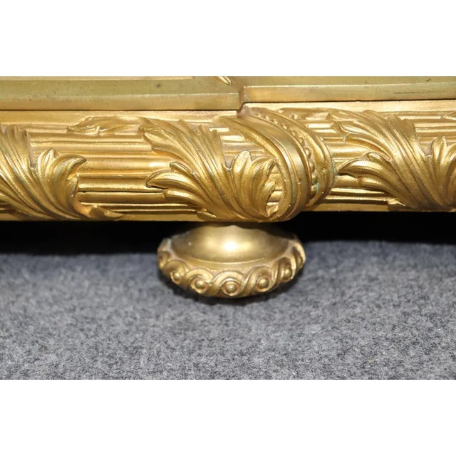 19th Century French Louis XV Style Bronze Figural Clock Set by Milliard Paris For Sale - Image 16 of 18