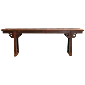Chinese Elm Altar Large Console Table