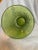 Glass 1970s Large Glass Vase Soreno Green Ripple Textured Glass Vase For Sale - Image 7 of 9