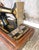 Metal Antique Singer Hand Crank Sewing Machine in Bentwood Case, 1890s For Sale - Image 7 of 9