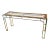 Milo Baughman Console Table | Burlwood Chrome and Glass For Sale