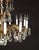 French 1950s Huge Vintage French Brass 12 Arm 12 Light Cut Lead Crystal Chandelier For Sale - Image 3 of 7