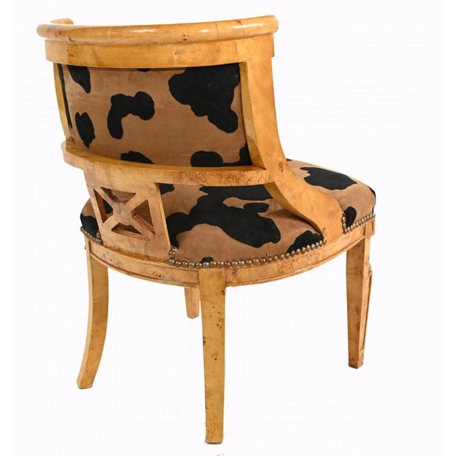 Empire Accent Chair with Leopard Print For Sale - Image 4 of 6