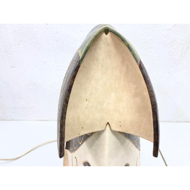 Sculptural Studio Ceramic Table Lamp, 1980s For Sale - Image 4 of 18