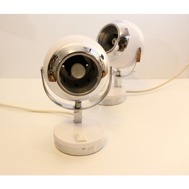 Vintage Eyeball Table Lamps, 1970s, Set of 2 For Sale - Image 6 of 8