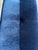 Vintage Brass and Navy Blue Chenille Bench For Sale - Image 4 of 9